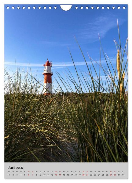 Produktbild: Leuchtt&uuml;rme an der Nordsee (Wandkalender 2026 DIN A4 hoch), CALVENDO Monatskalender