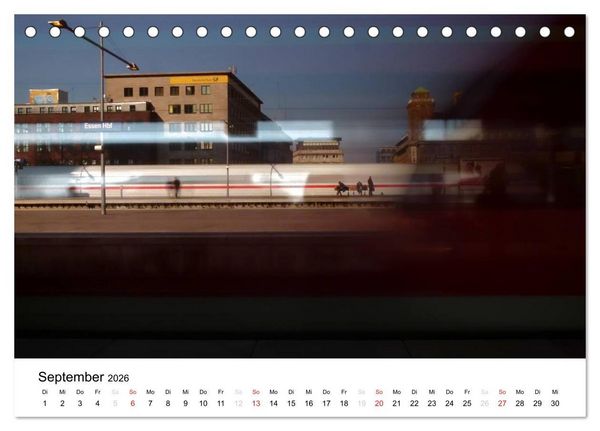 Produktbild: Auf eisernen Wegen - Faszination Bahn (Tischkalender 2026 DIN A5 quer), CALVENDO Monatskalender