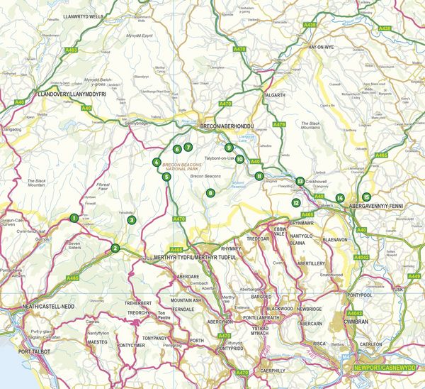 Produktbild: 15 Short Walks in Bannau Brycheiniog - Brecon Beacons