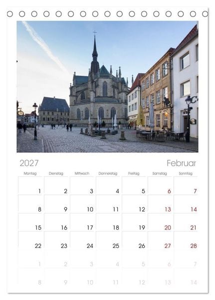 Produktbild: Tischplaner 2027 - Osnabr&uuml;ck - Momente einer Reise (A5 Tischkalender zum Aufstellen) CALVENDO