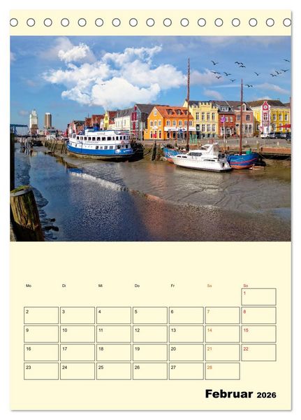 Produktbild: Meine geliebte Nordsee (Tischkalender 2026 DIN A5 hoch), CALVENDO Monatskalender