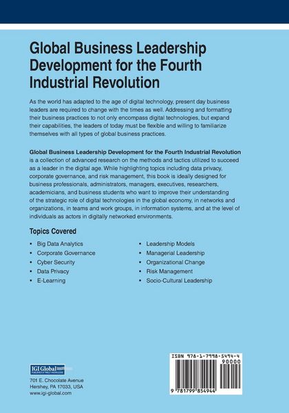 Produktbild: Global Business Leadership Development for the Fourth Industrial Revolution