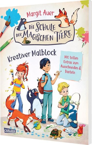 Die Schule der magischen Tiere Beschäftigung: Kreativer Malblock, Taschenbuch von Margit Auer, Carlsen, 9783551192714