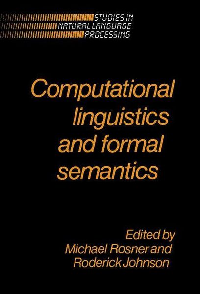 Produktbild: Computational Linguistics and Formal Semantics