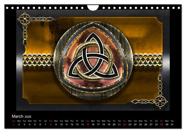Produktbild: Celtic Symbols (Wall Calendar 2026 DIN A4 landscape), CALVENDO 12 Month Wall Calendar