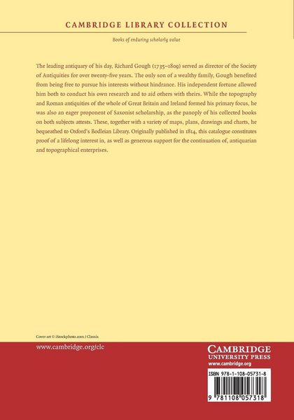 Produktbild: A Catalogue of the Books Relating to British Topography, and Saxon and Northern Literature