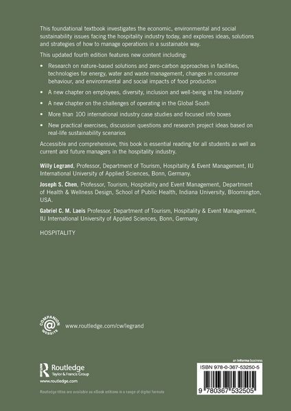 Produktbild: Sustainability in the Hospitality Industry