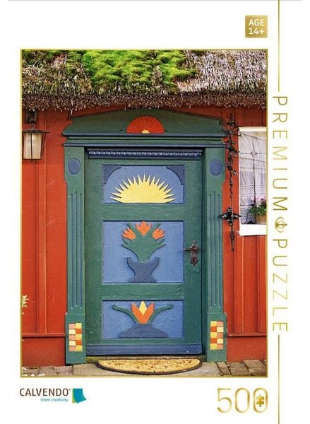 CALVENDO Puzzle Haustür in Prerow | 500 Teile Lege-Größe 48 × 36 cm Foto-Puzzle für Erwachsene