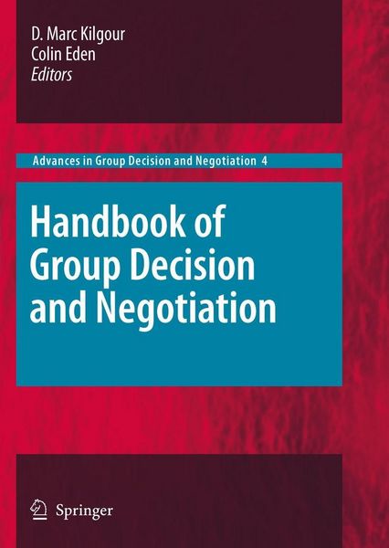 Produktbild: Handbook of Group Decision and Negotiation