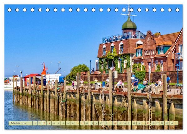 Produktbild: Reise an die Nordsee - Neuharlingersiel (Tischkalender 2026 DIN A5 quer), CALVENDO Monatskalender