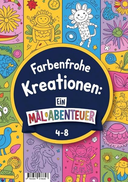 Produktbild: "Bunte Kreationen: Ein Abenteuer zum Ausmalen"