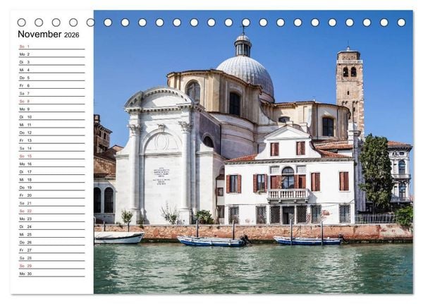 Produktbild: VENEDIG Eine Tour auf dem Canal Grande (Tischkalender 2026 DIN A5 quer), CALVENDO Monatskalender