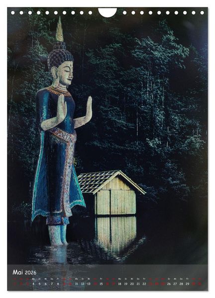 Produktbild: Kraft mit Buddha (Wandkalender 2026 DIN A4 hoch), CALVENDO Monatskalender