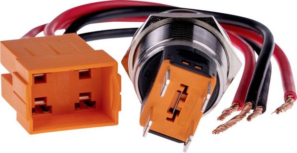 Produktbild: Joy-it BUTTON22C-L-GR BUTTON22C-L-GR Tastschalter 250 V/AC 15 A 1 x Ein/Aus rastend Gr&uuml;n (&Oslash; x H) 25 mm x 34.50 mm IK10, IP67 1 St.