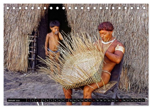 Produktbild: XINGU - Fluss der Menschenwesen (Tischkalender 2026 DIN A5 quer), CALVENDO Monatskalender