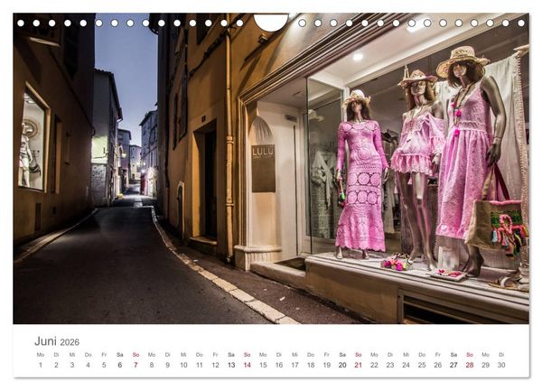 Produktbild: Saint Tropez - Early Morning Street Photography (Wandkalender 2026 DIN A4 quer), CALVENDO Monatskalender