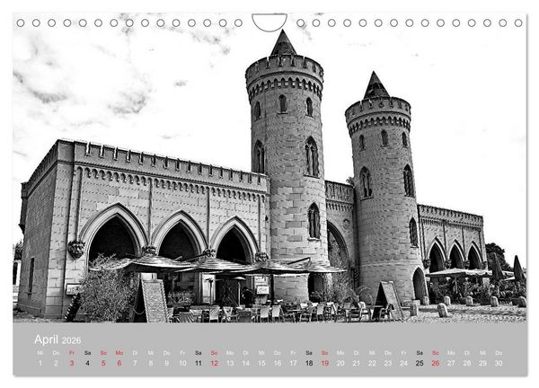 Produktbild: Potsdam schwarz auf wei&szlig; (Wandkalender 2026 DIN A4 quer), CALVENDO Monatskalender
