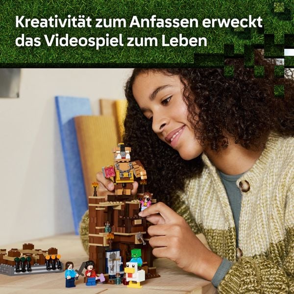 Produktbild: LEGO Minecraft 21272 Waldanwesen mit Boxring, Gamer Geschenk, Spielzeug