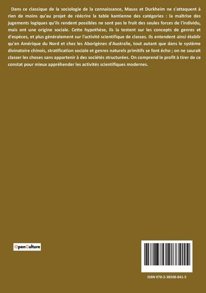 Produktbild: De quelques formes de classification