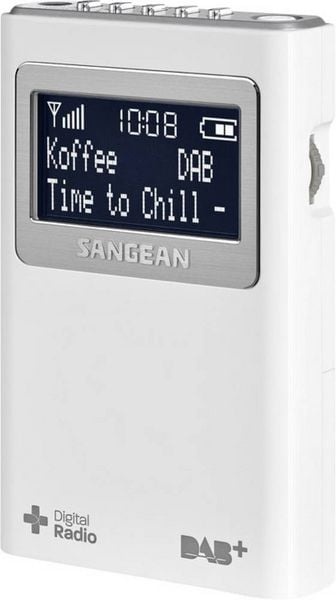 Produktbild: Sangean DPR-39 Taschenradio DAB+, UKW Wei&szlig;