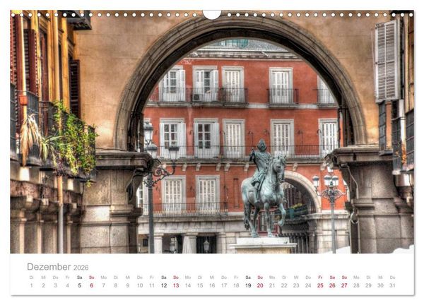 Produktbild: Madrid eine Stadt zum Verlieben (Wandkalender 2026 DIN A3 quer), CALVENDO Monatskalender