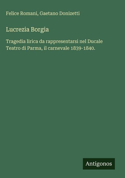 Produktbild: Lucrezia Borgia