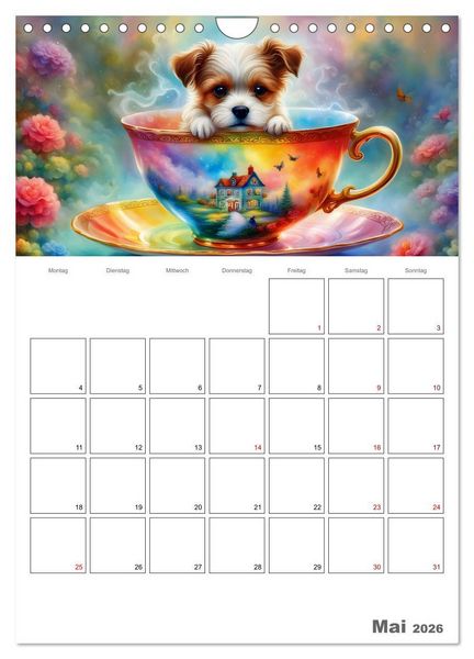 Produktbild: Tierische Kaffee Gesellschaft (Wandkalender 2026 DIN A4 hoch), CALVENDO Monatskalender