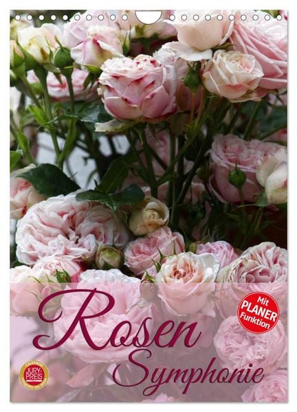 Produktbild: Rosen Symphonie (Wandkalender 2026 DIN A4 hoch), CALVENDO Monatskalender