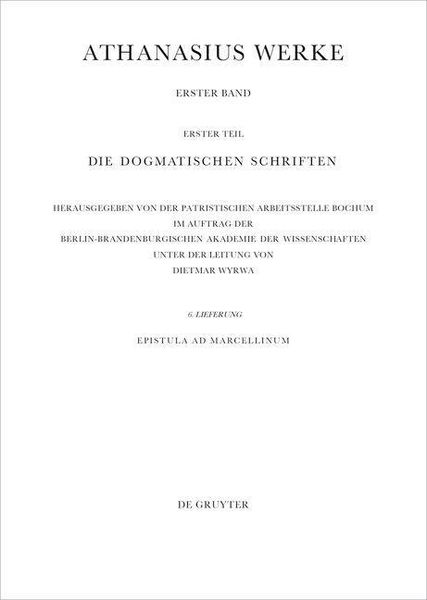 Produktbild: Epistula ad Marcellinum
