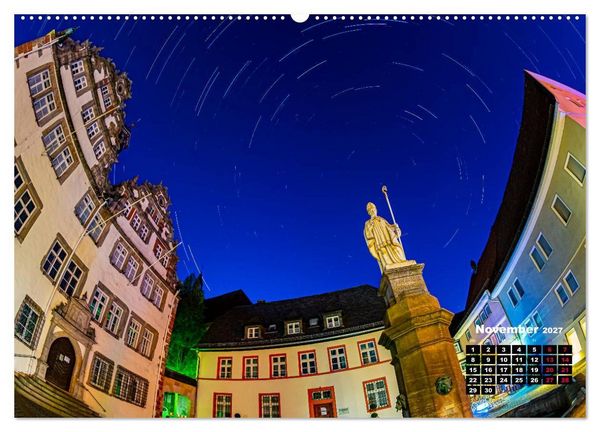 Produktbild: Sternspuren &uuml;ber Bad Hersfeld (hochwertiger Premium Wandkalender 2027 DIN A2 quer), Kunstdruck in Hochglanz