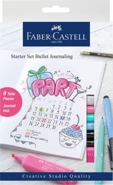 Produktbild: Faber-Castell Bullet Journaling Starter 9er Set