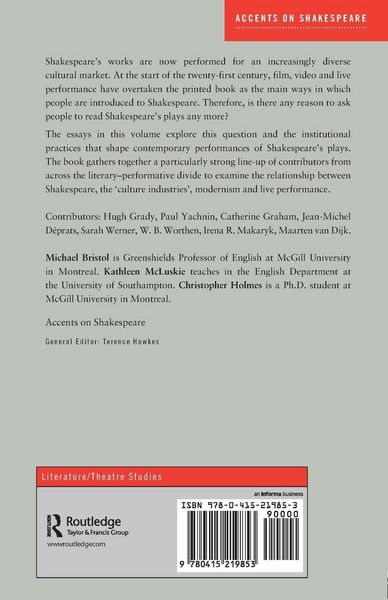 Produktbild: Shakespeare and Modern Theatre