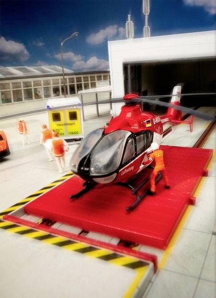 Produktbild: Faller H0 Hubschrauber EC135 Luftrettung Hubschrauber 1:87 131020