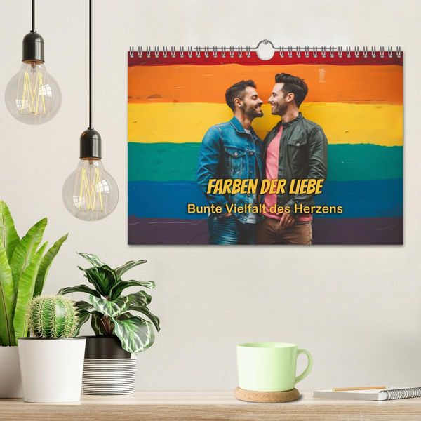 Produktbild: Farben der Liebe: Bunte Vielfalt des Herzens (Wandkalender 2026 DIN A4 quer), CALVENDO Monatskalender
