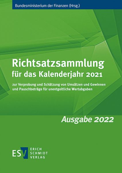 Produktbild: Richtsatzsammlung f&uuml;r das Kalenderjahr 2021