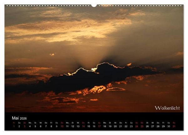 Produktbild: Wolken-Kunstwerke (Wandkalender 2026 DIN A2 quer), CALVENDO Monatskalender