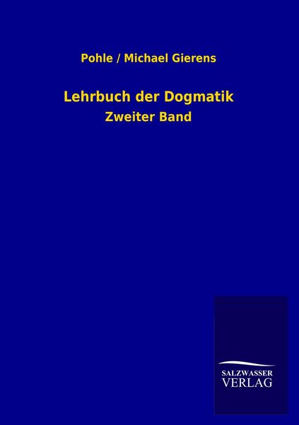 Produktbild: Lehrbuch der Dogmatik