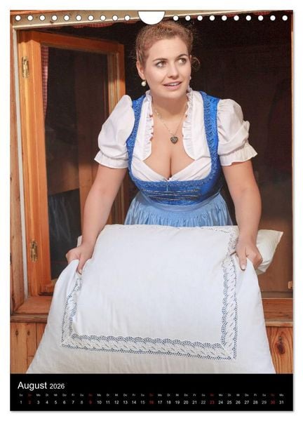 Produktbild: Bayerischer Dirndlkalender (Wandkalender 2026 DIN A4 hoch), CALVENDO Monatskalender