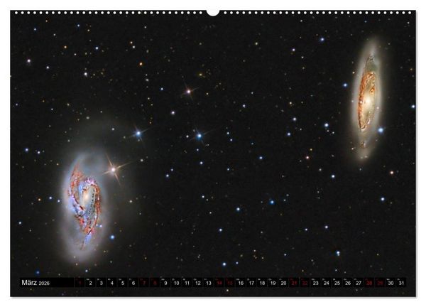 Produktbild: Galaxien des Nordhimmels (Wandkalender 2026 DIN A2 quer), CALVENDO Monatskalender
