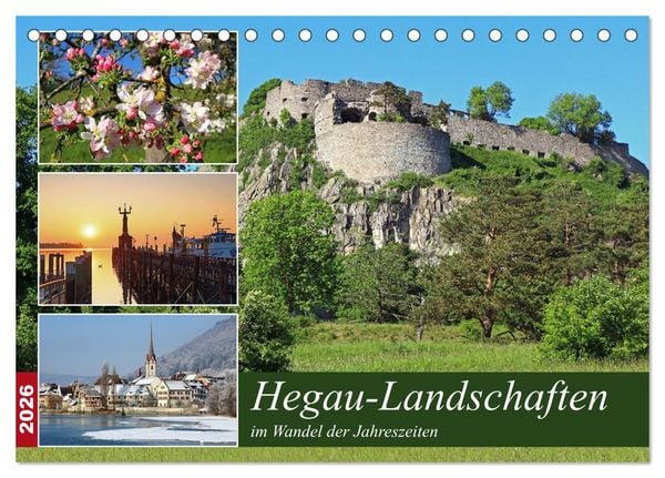Produktbild: Hegau-Landschaften (Tischkalender 2026 DIN A5 quer), CALVENDO Monatskalender