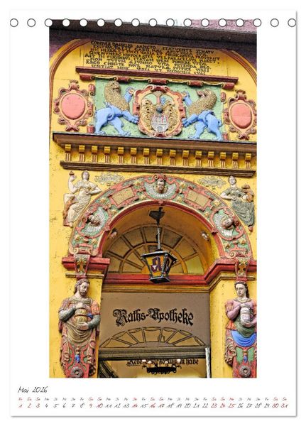Produktbild: Idyllisches L&uuml;neburg. Historische Fassaden und Giebel der Salz- und Hansestadt (Tischkalender 2026 DIN A5 hoch), CALVENDO Monatskalender