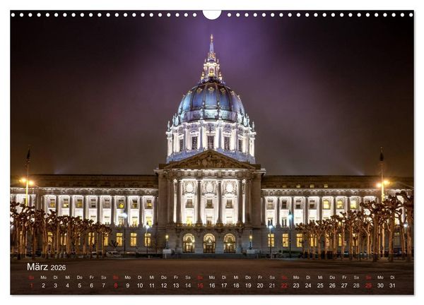 Produktbild: San Francisco Impressionen Tag und Nacht (Wandkalender 2026 DIN A3 quer), CALVENDO Monatskalender