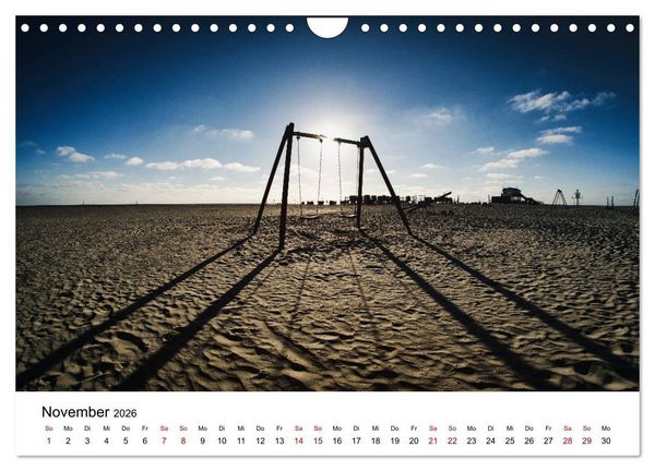 Produktbild: Sankt Peter-Ording. Licht, Schatten und Natur (Wandkalender 2026 DIN A4 quer), CALVENDO Monatskalender