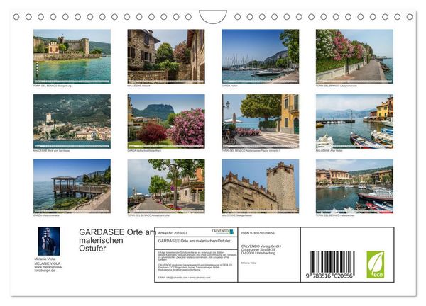 Produktbild: GARDASEE Orte am malerischen Ostufer (Wandkalender 2026 DIN A4 quer), CALVENDO Monatskalender