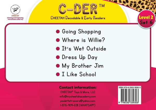 Produktbild: C-DER (Cheetah Decodable & Early Readers) Set 6, Book 45, Where is Willie?