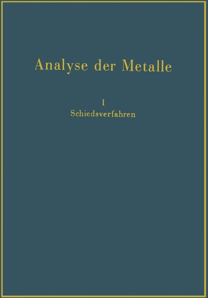 Produktbild: Analyse der Metalle