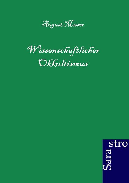 Produktbild: Wissenschaftlicher Okkultismus
