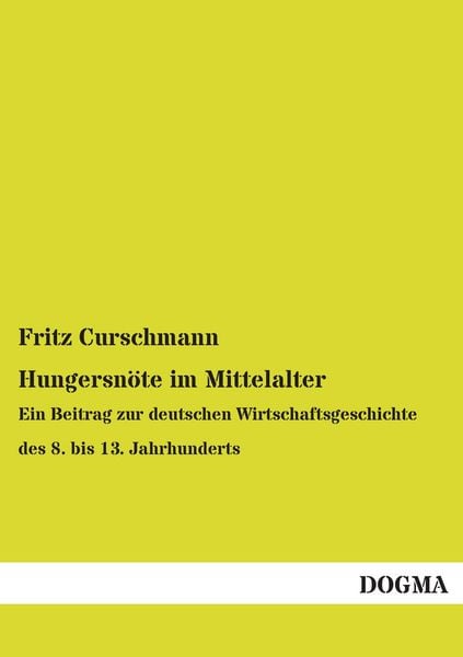 Produktbild: Hungersn&ouml;te im Mittelalter