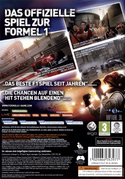 Produktbild: F1 2010 - Formula 1