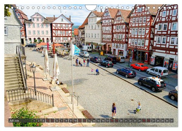 Produktbild: Ein Blick auf Homberg an der Efze in Farbe (Wandkalender 2026 DIN A4 quer), CALVENDO Monatskalender